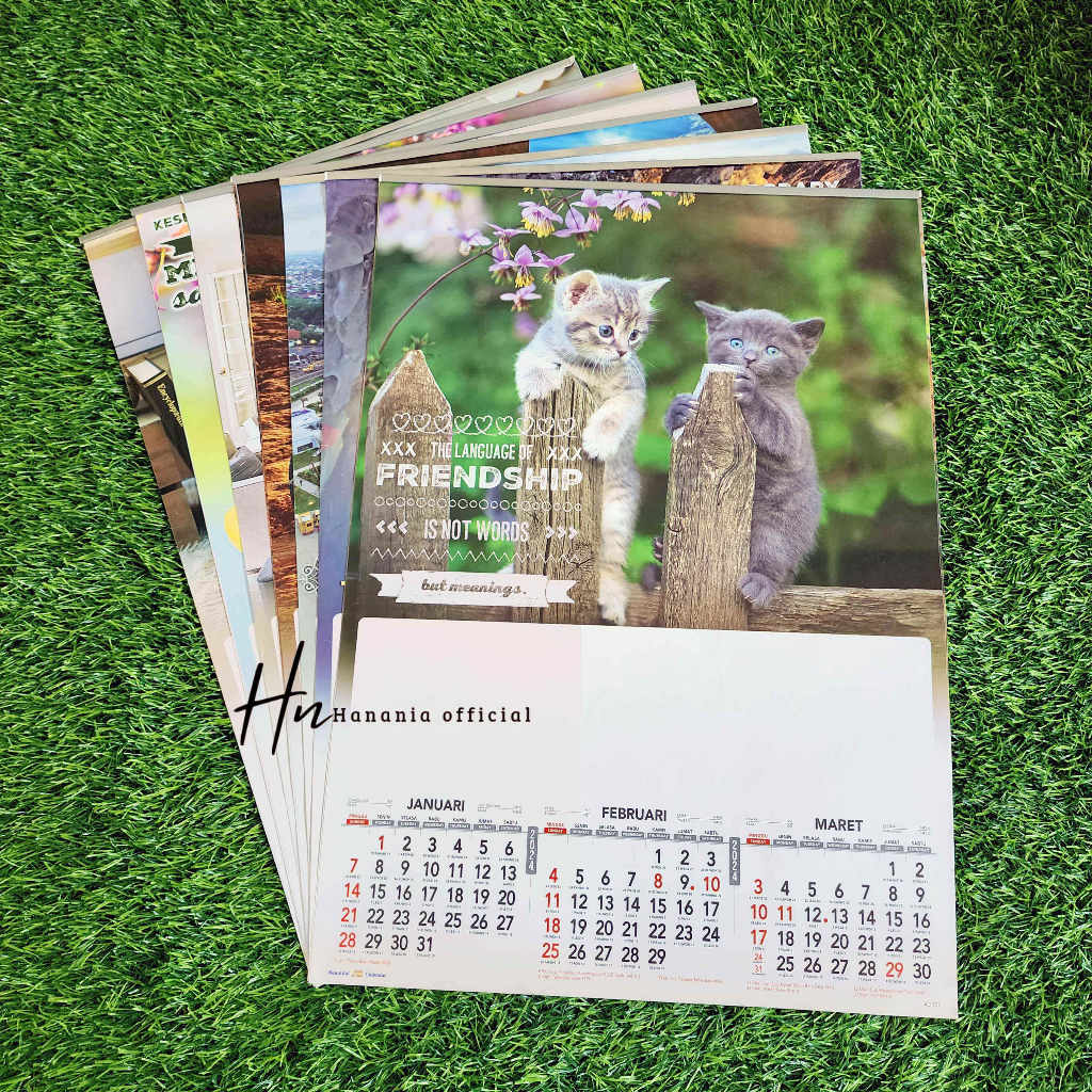 Jual KALENDER DINDING 4 LEMBAR TAHUN 2024 KALENDER DINDING TRIWULAN