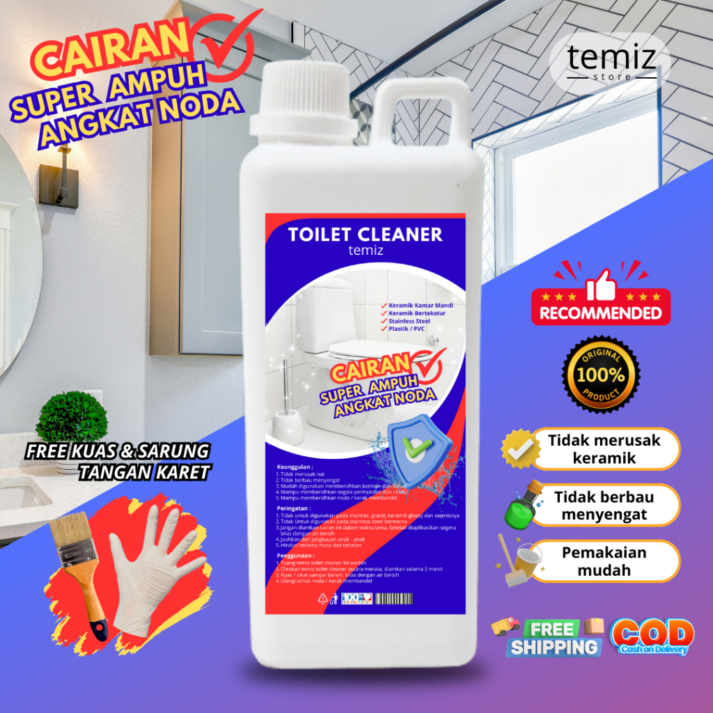 Jual Pembersih Toilet Kamar Mandi WC Keramik Porselen Toilet Cleaner