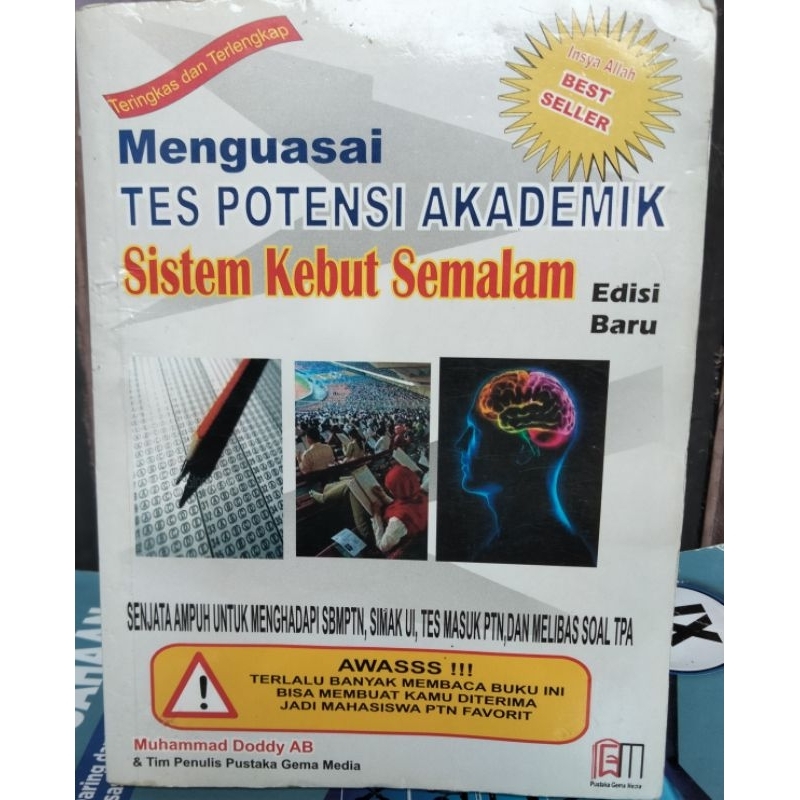 Jual Menguasai Tes Potensi Akademik Sistem Kebut Semalam Edisi Baru