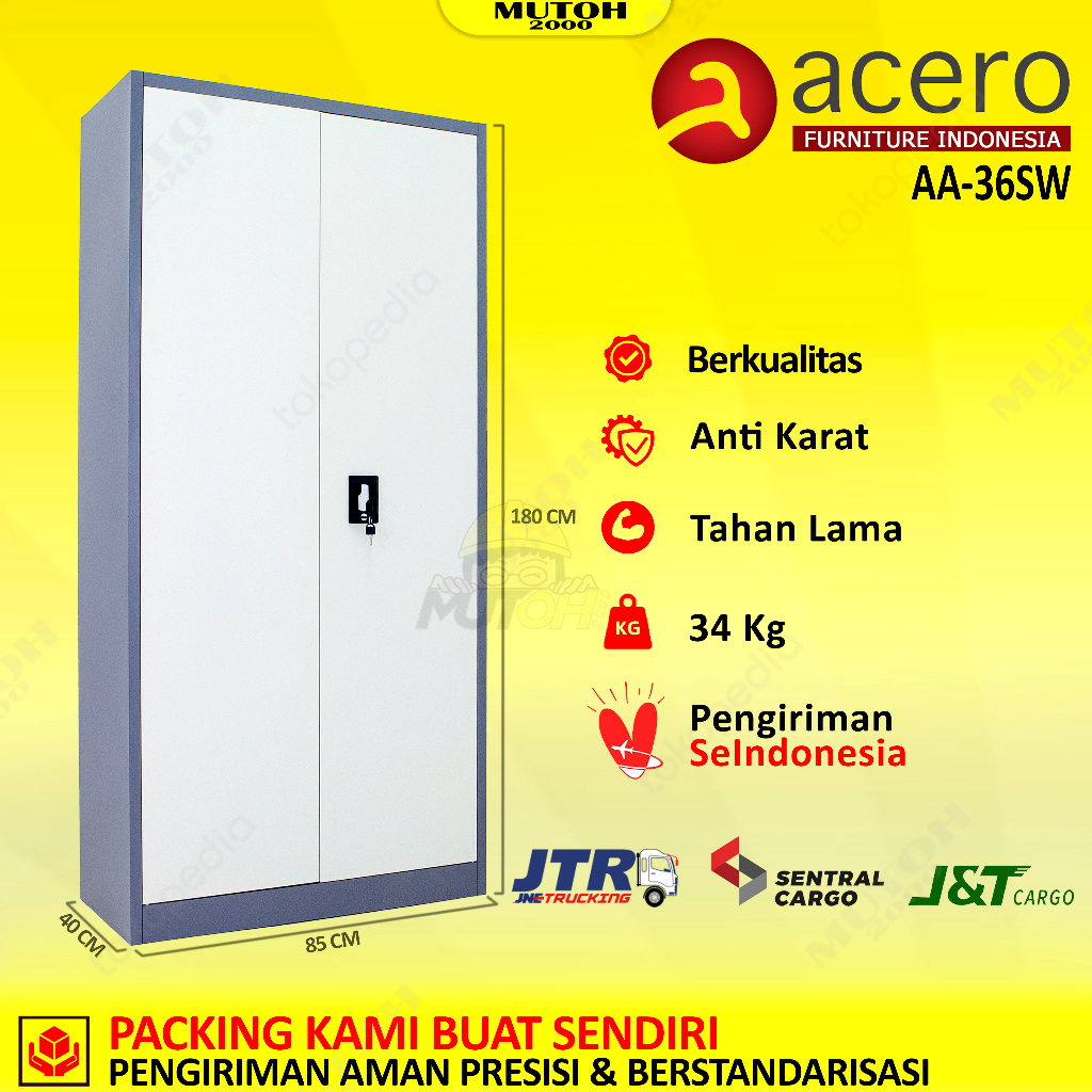 Jual Cargo Lemari Arsip Pintu Swing Plat Acero Aa Sw Shopee