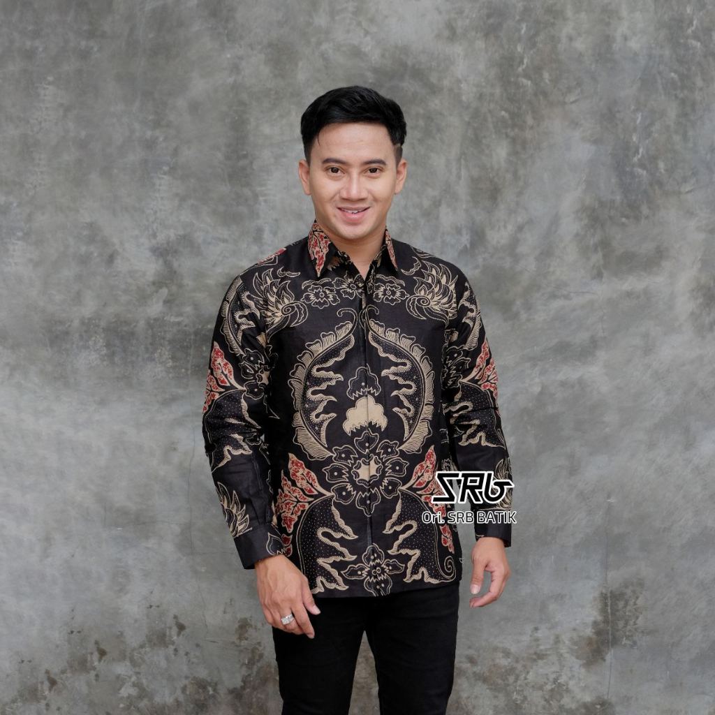 Jual Baju Batik Pria Lengan Panjang Modern Kemeja Batik Pria Shopee