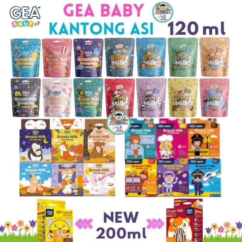 Jual GEA BABY Kantong Asi 120ml Dengan Sensor Panas Shopee Indonesia