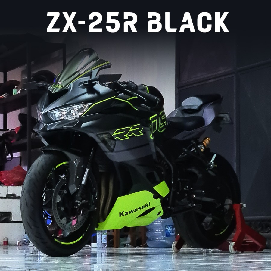 Jual Decal Stiker Zx R Black Green Lime Sport Full Body Motoblast