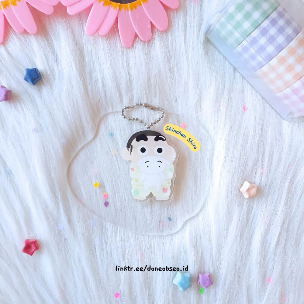 Jual DONEOBSEO ID Crayon Shinchan Acrylic Keychain Gantungan Kunci