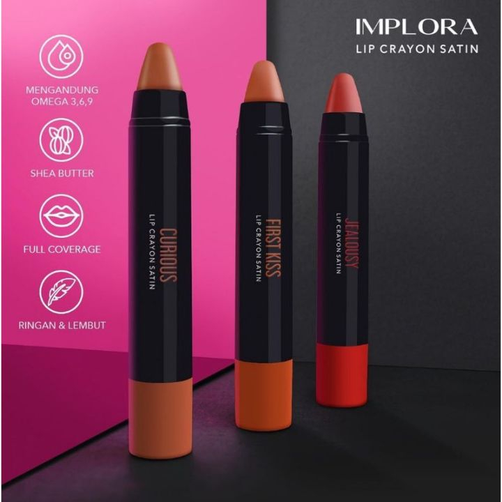 Jual Implora Lip Crayon Satin G Shopee Indonesia