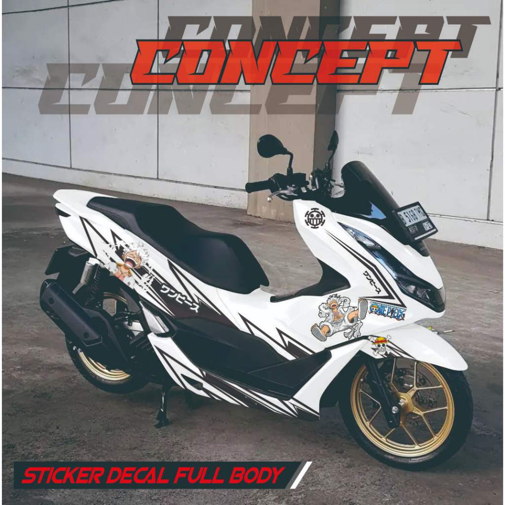 Jual Decal Sticker Honda PCX 160 Full Body Variasi Motif One Piece Joy