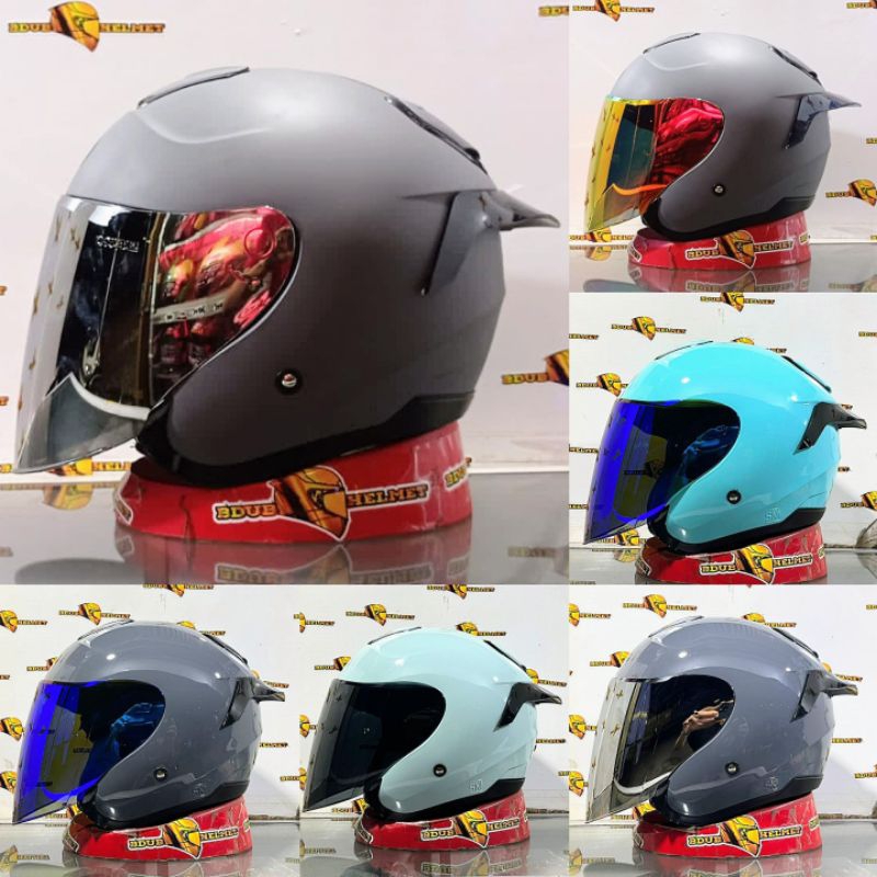 Jual Helm Kyt Kyoto R Solid Matt Gorilla Grey Paket Ganteng100 ORIGINAL