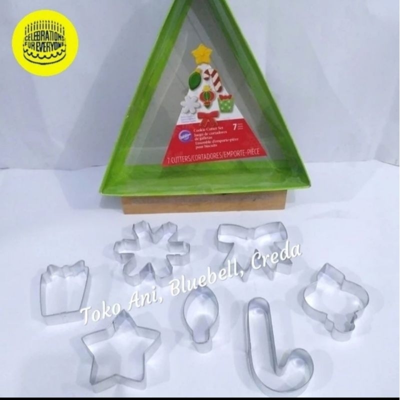 Jual Wilton Christmas Metal Cookie Cutter Assorted Set Of Pcs