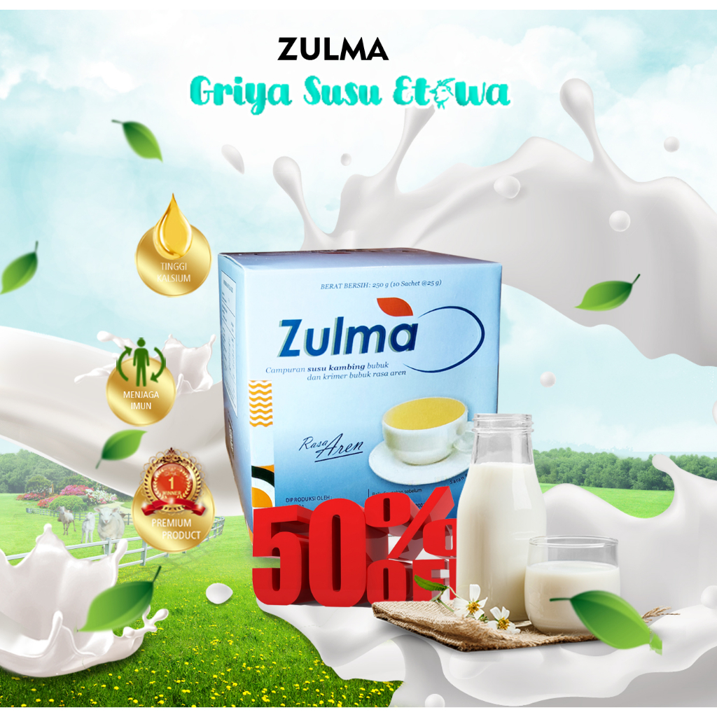 Jual Susu Kambing Etawa Zulma Rasa Gula Aren 250 Gram Shopee Indonesia