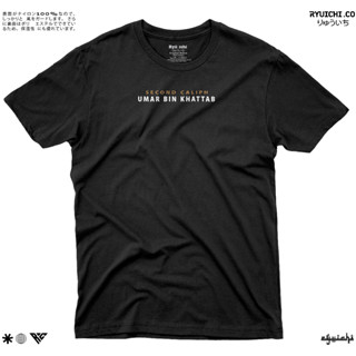 Jual Kaos Dakwah Islam Umar Bin Khattab V Combed S S Hitam