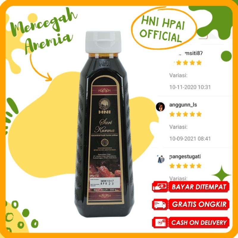 Jual Sari Kurma Hni Hpai Shopee Indonesia