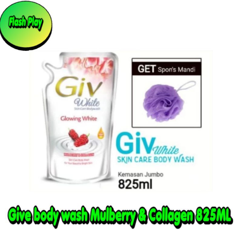 Jual Give Sabun Mandi Cair Mulberry Collagen Kemasan 825Ml Shopee