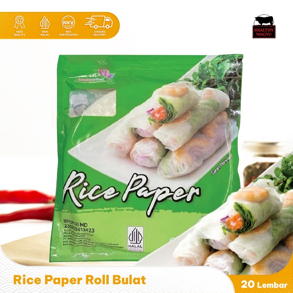 Jual Rice Paper Roll Java Super Food Bulat 20 Lembar Kulit Lumpia