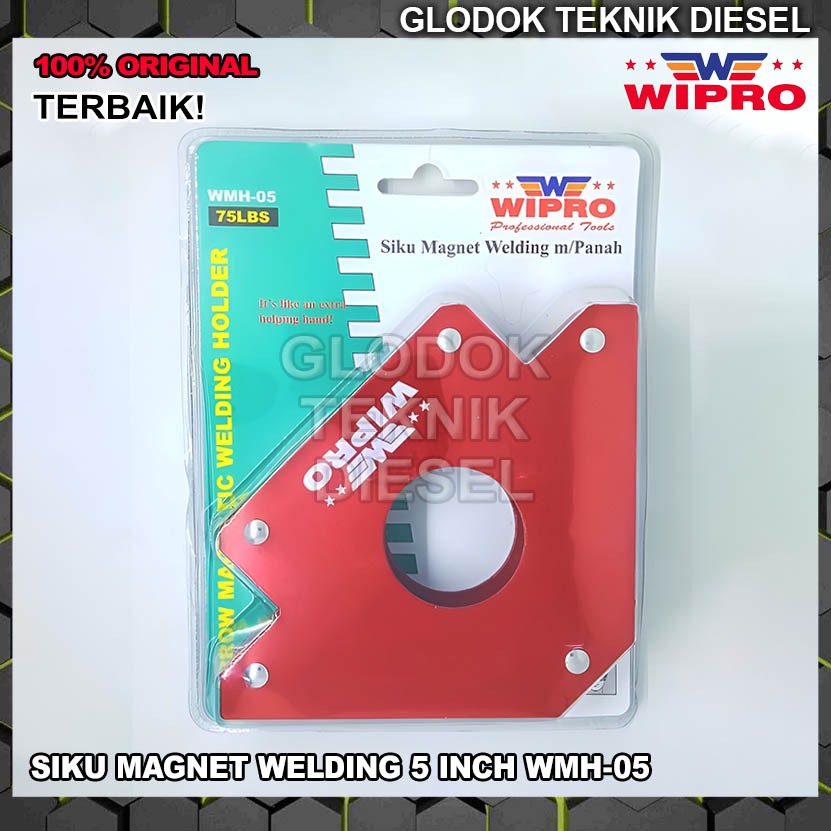 Jual Wipro Siku Las Magnet 5 Inch 75 Lbs WMH 05 Welding Arrow Magnetic