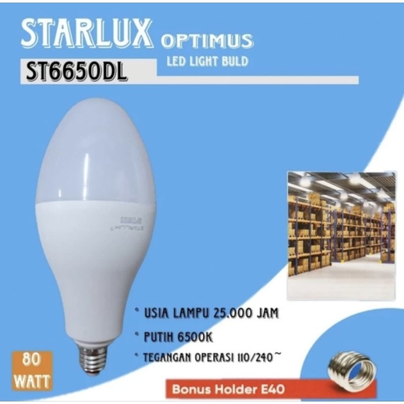 Jual LAMPU LED MERCURY 80W STARLUX Shopee Indonesia