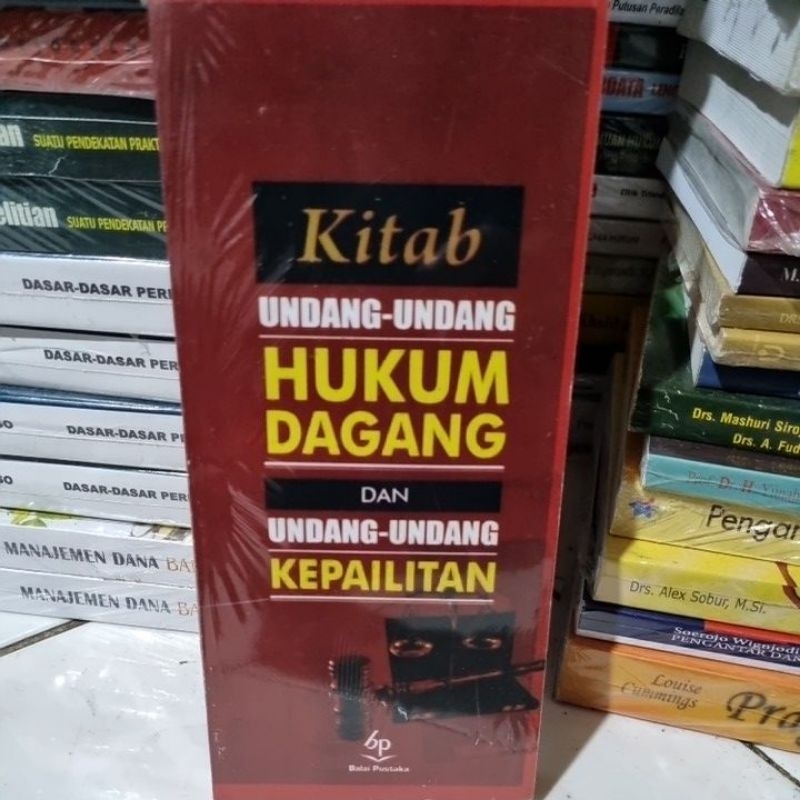 Jual Kitab Undang Undang Hukum Dagang Dan Kepailitan By Subekti