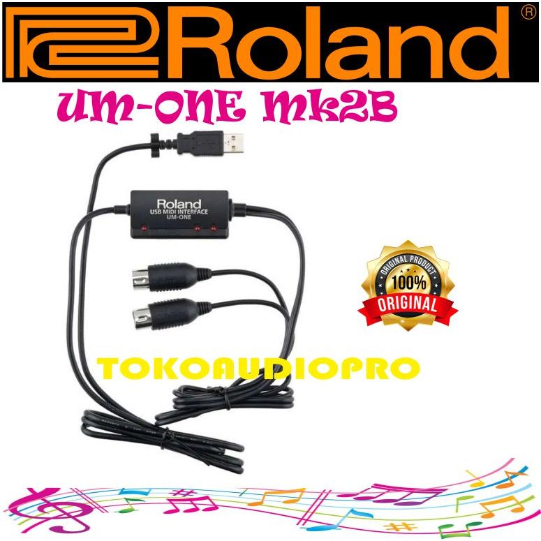 Jual Roland Um One Mk Usb Midi Interface Kabel Midi Usb Shopee Indonesia