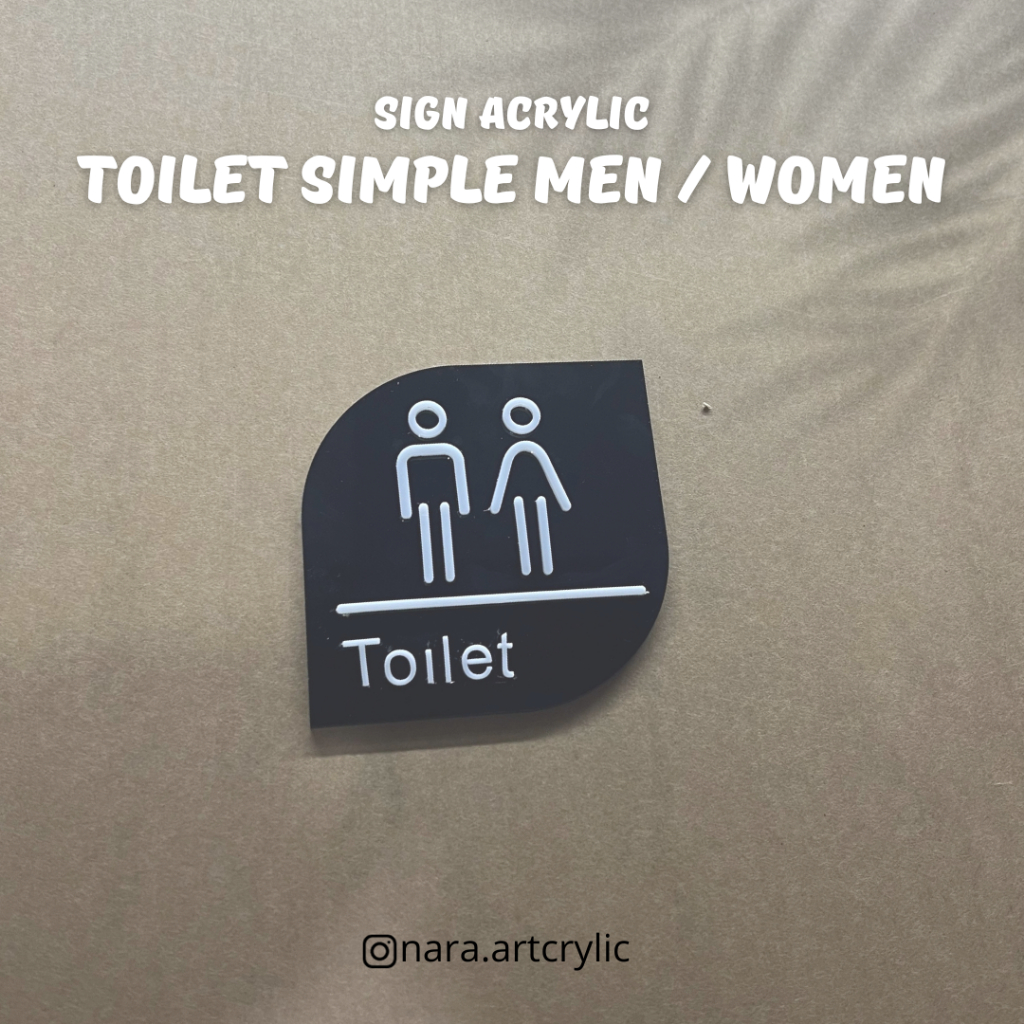 Jual Toilet Sign Board Toilet Sign Acrylic Akrilik Sign Men Women