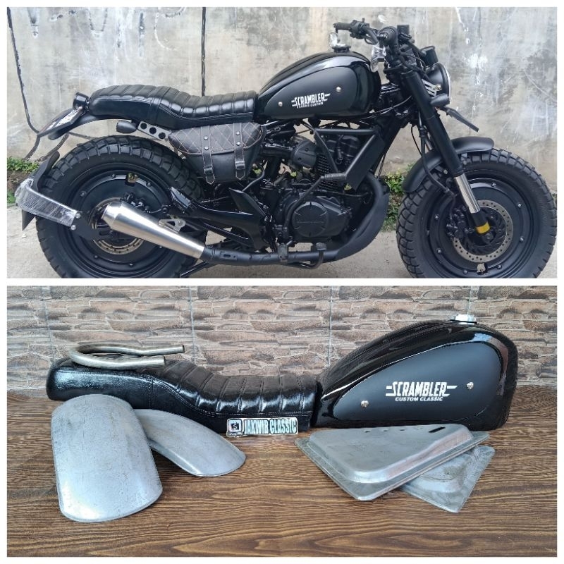 Jual Paket Hemat Body Tangki Cat Cover Scrambler Triumph Japstyle