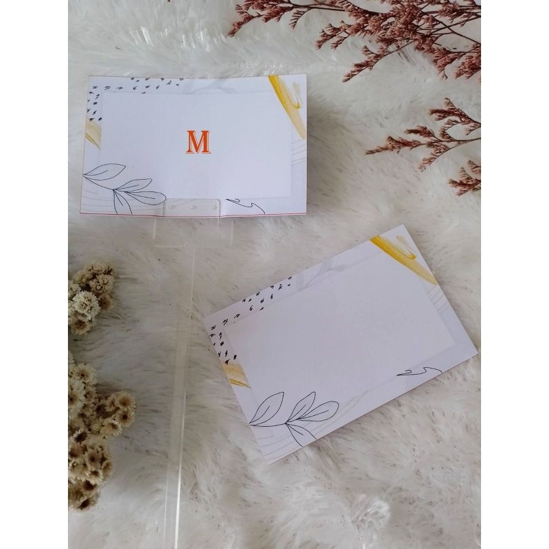 Jual Kartu Ucapan Kosong Blank Greeting Card Gift Card Aestetik Harga