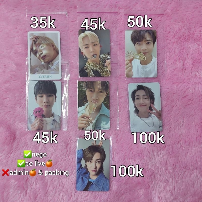 Jual Pc Official Shinee Onew Key Minho Taemin Tc The Moment Of Shine