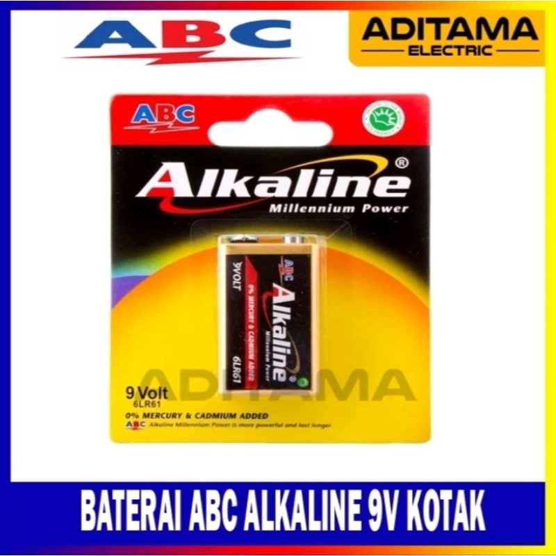 Jual Batre ABC Alkaline 9 Volt Kotak Alkalin Shopee Indonesia