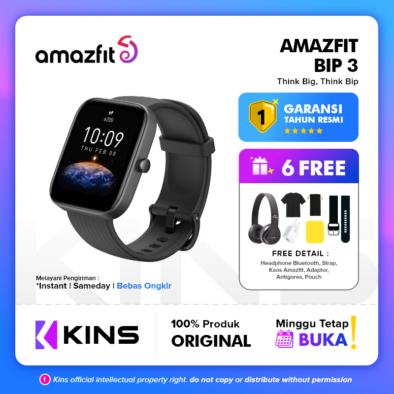 Jual Amazfit Bip Smartwatch Touch Screen Jam Tangan Smartwatch