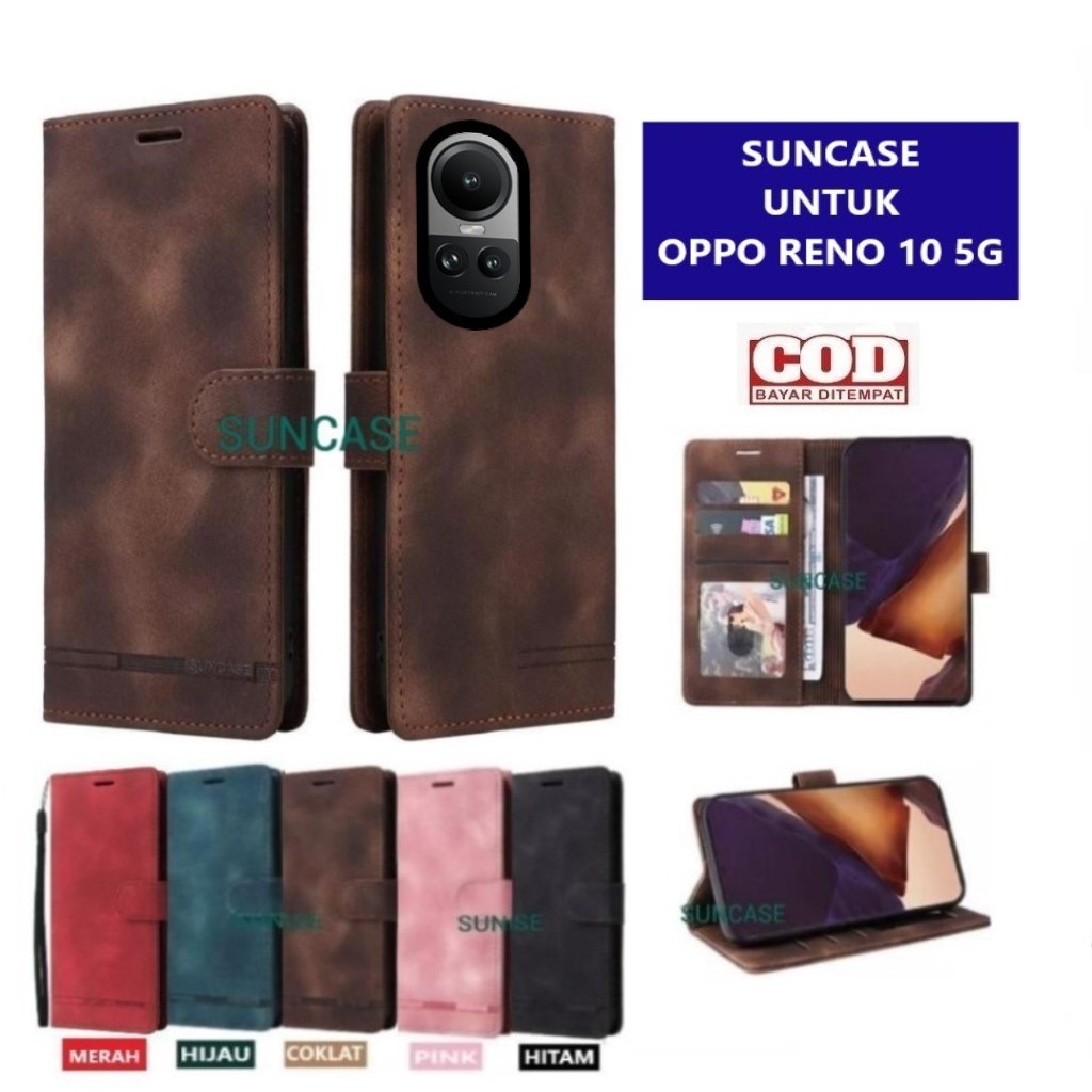 Jual Casing Oppo Reno G Model Flip Buka Tutup Case Kulit Ada Tempat