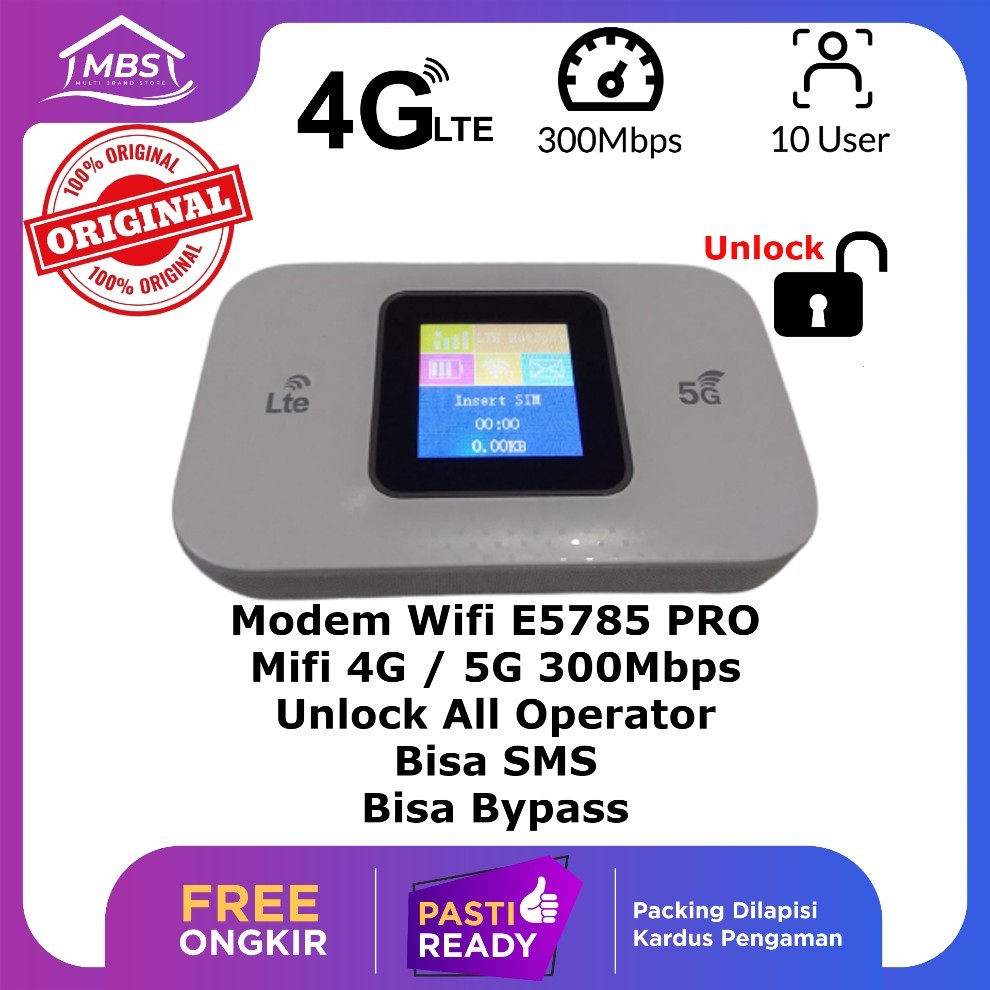 Jual Modem Wifi Mifi E5785 PRO 4G 5G Colokan Tyce C Baterai 3000Mah