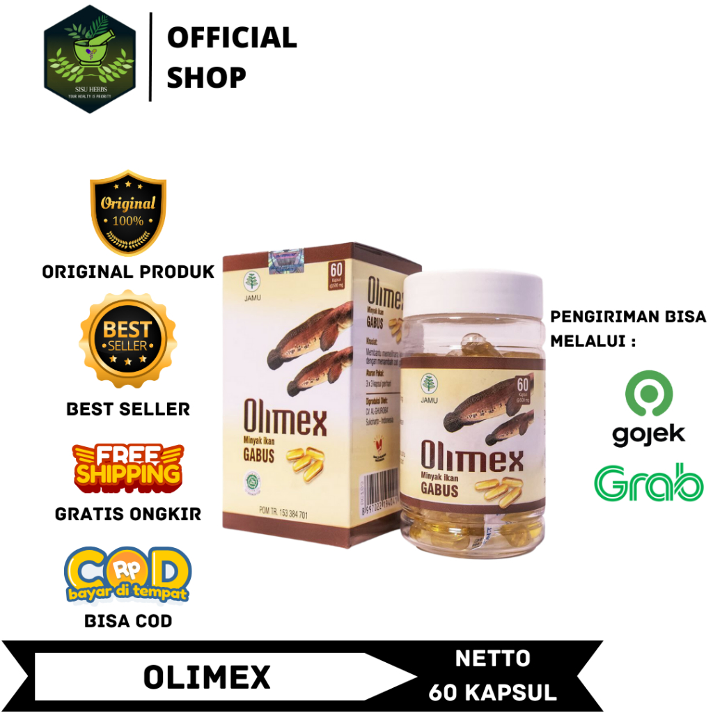 Jual Olimex Minyak Ikan Gabus Asli Obat Herbal Luka Pasca Operasi