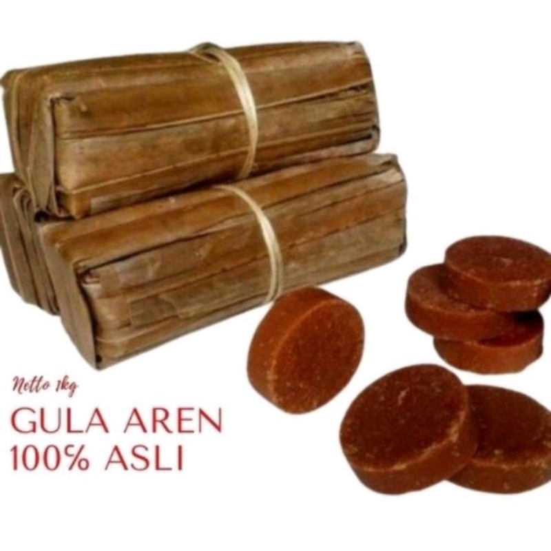 Jual Gula Aren Asli Kawung Atau Nira Aren Bungkus Daun 400Gram Shopee