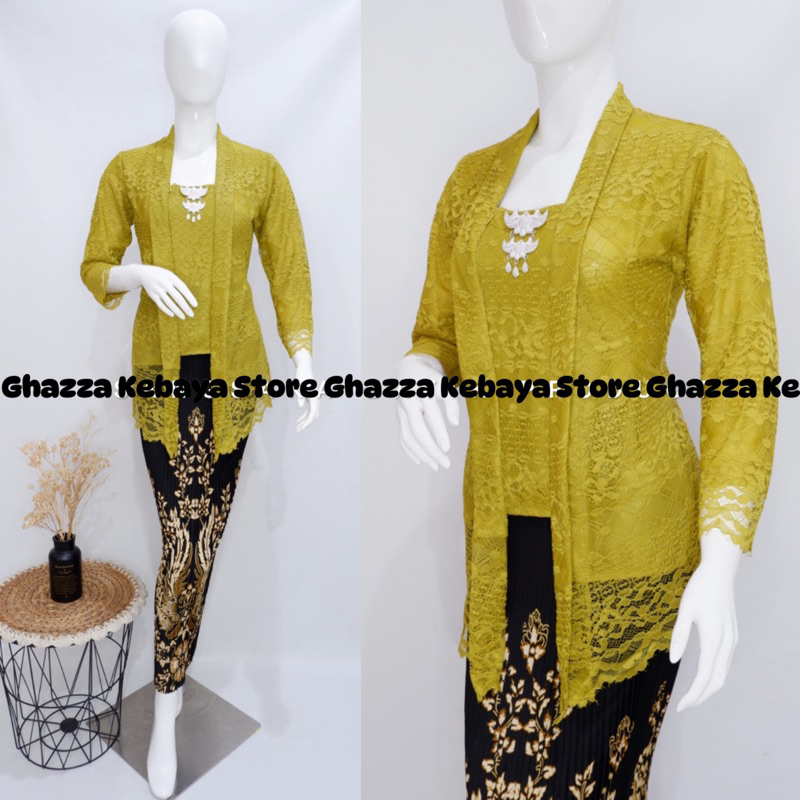 Jual Ghazza Kebaya Setelan Kebaya Brokat Modern Kutubaru Terbaru