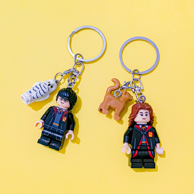 Jual Gantungan Kunci Harry Potter Hermione Cat Owl Couple Keychain