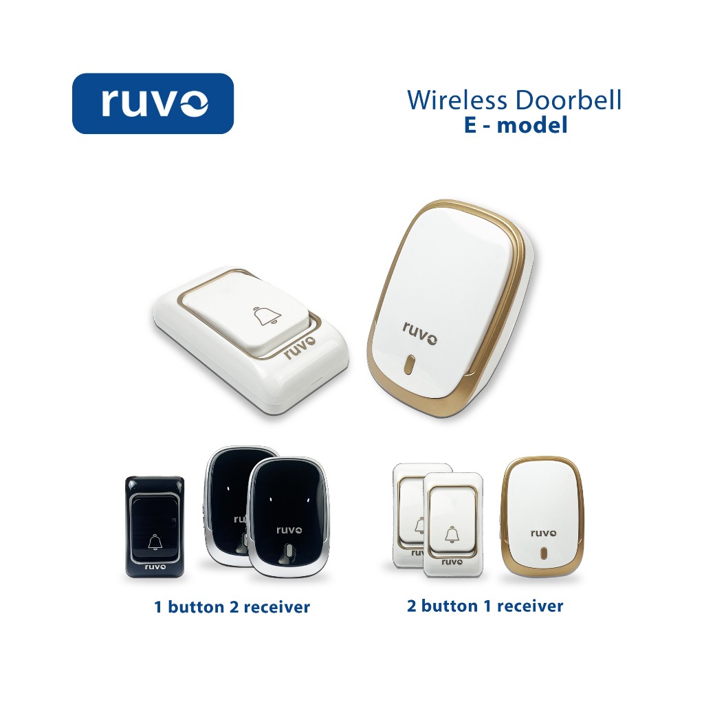 Jual Ruvo Tipe E Bel Rumah Alarm Rumah Kantor Tampa Kabel Wireless