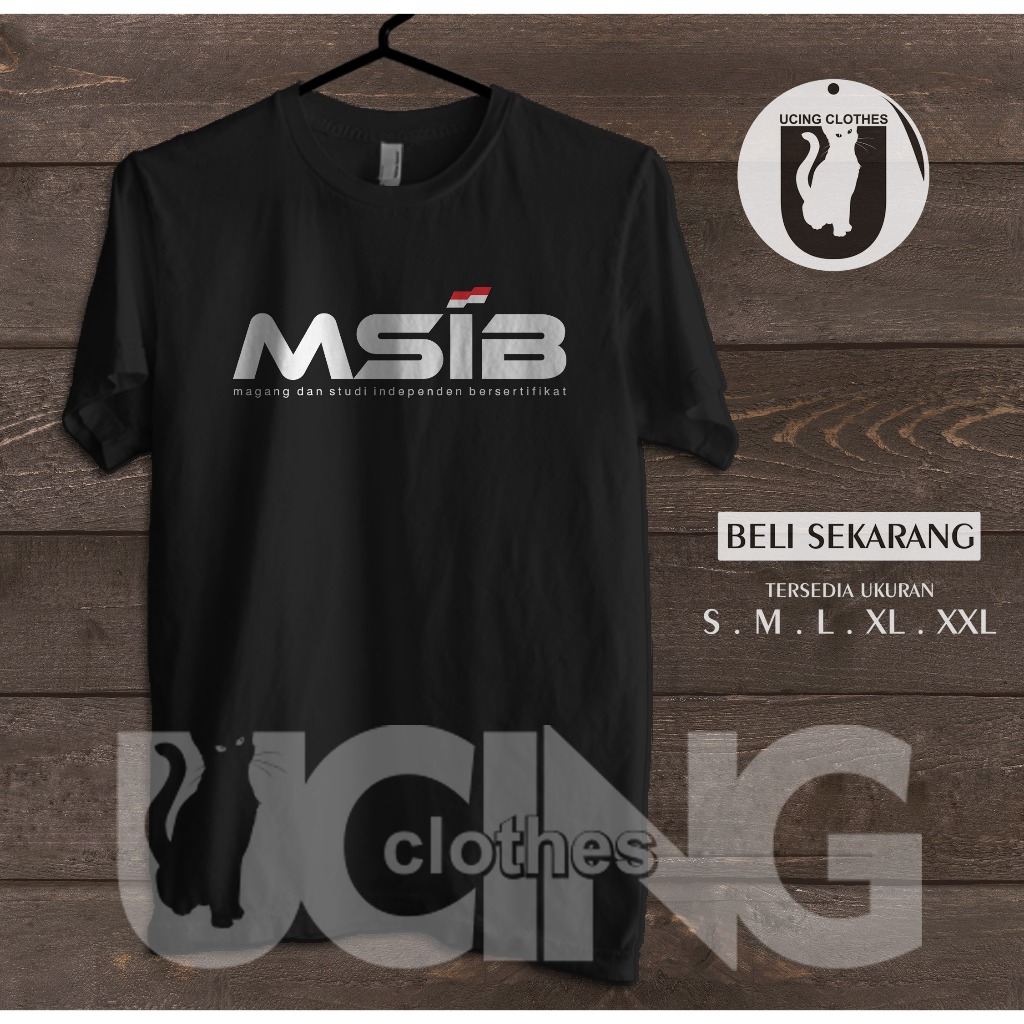 Jual Kaos Baju Msib Magang Dan Studi Independen Bersertifikat Logo Kaos