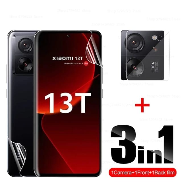 Jual XIAOMI 13T 12T 5G 11T 11T PRO HYDROGEL 3IN1 FRONT BACK