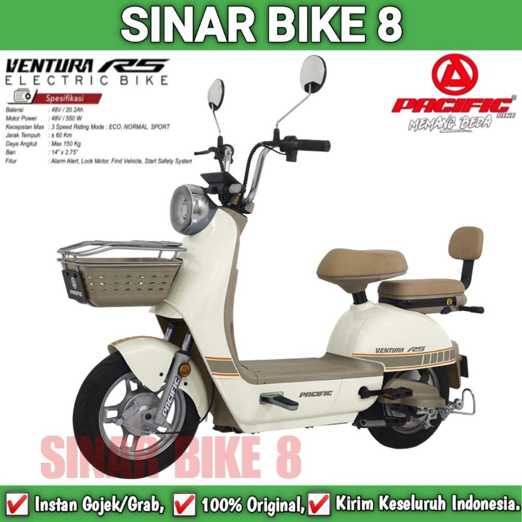 Jual Sepeda Listrik PACIFIC VENTURA R5 Electric E Bike 550 Watt