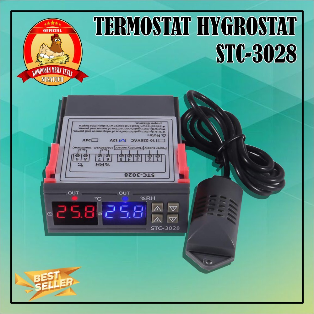 Jual Stc Termohygrostat V Termostat Hygrostat Pengatur Suhu Dan