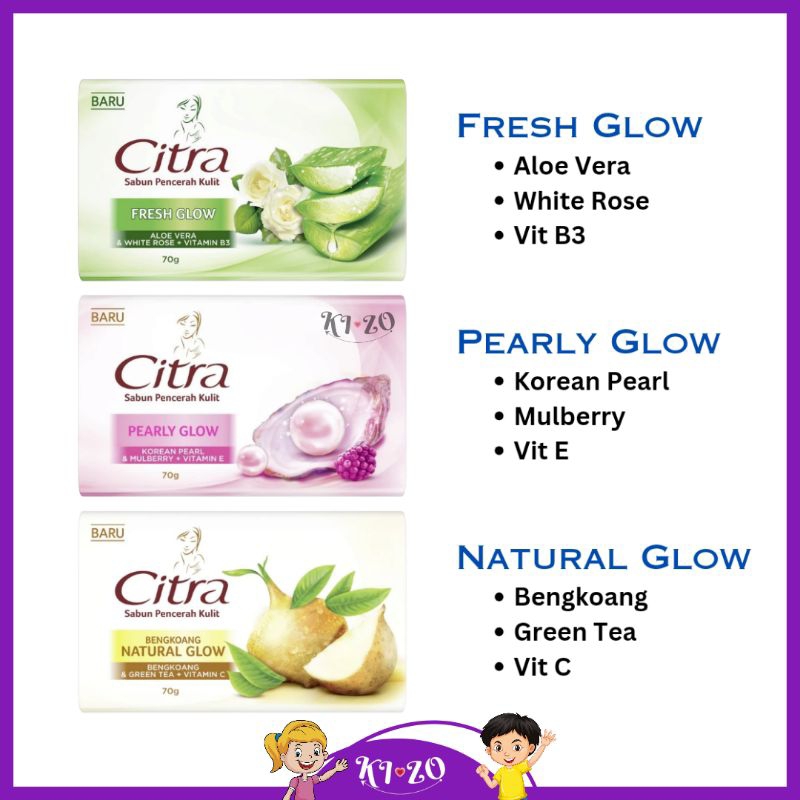 Jual Citra Bar Soap 70gr Sabun Pencerah Kulit Sabun Batang Citra 70