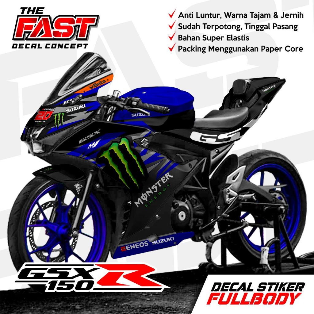 Jual Terbaru Bisa Cod Decal Gsx R Full Body Racing Motogp Variasi