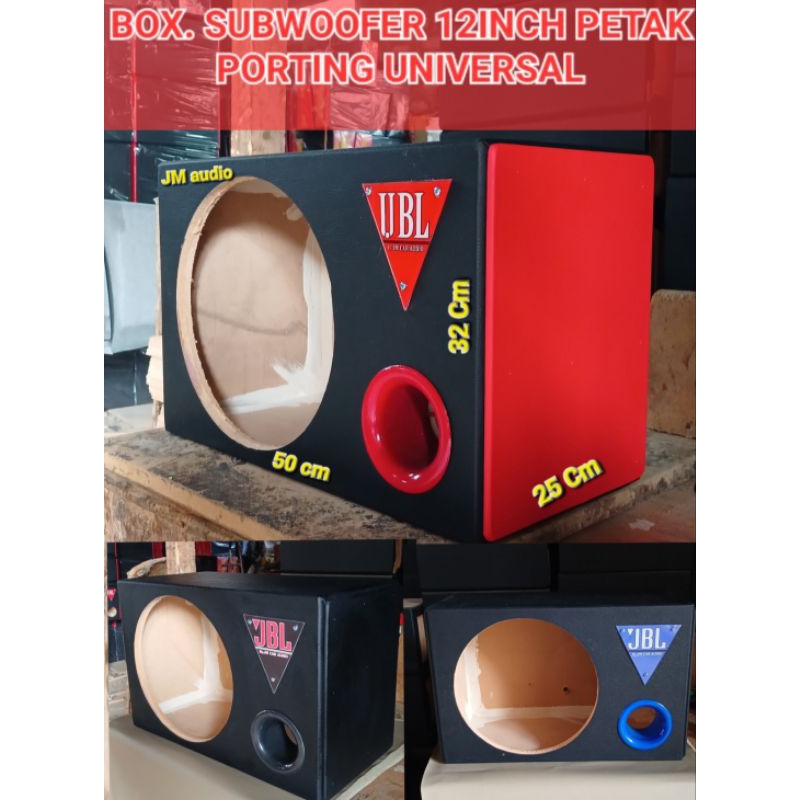 Jual Box Subwoofer Inch Porting Petak Universal Bahan Mdf Full Mm