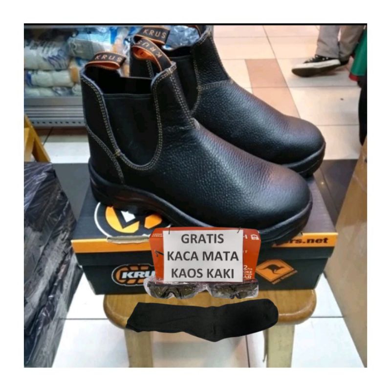 Jual Sepatu Safety Krushers Nevada Black Brown Jual Sepatu Safety