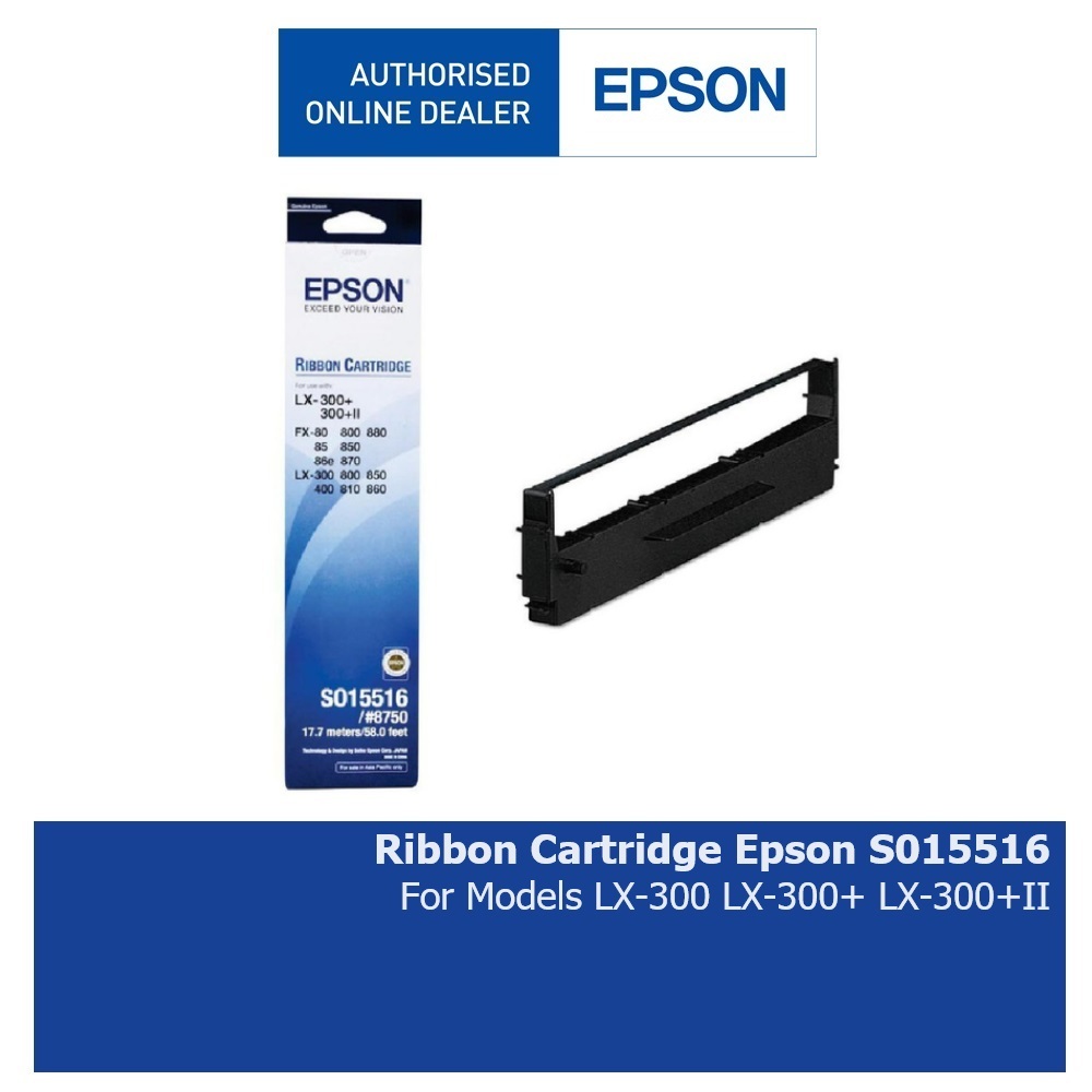 Jual Ribbon Cartridge Epson LX300 LX300 LX300 II S015516 Original