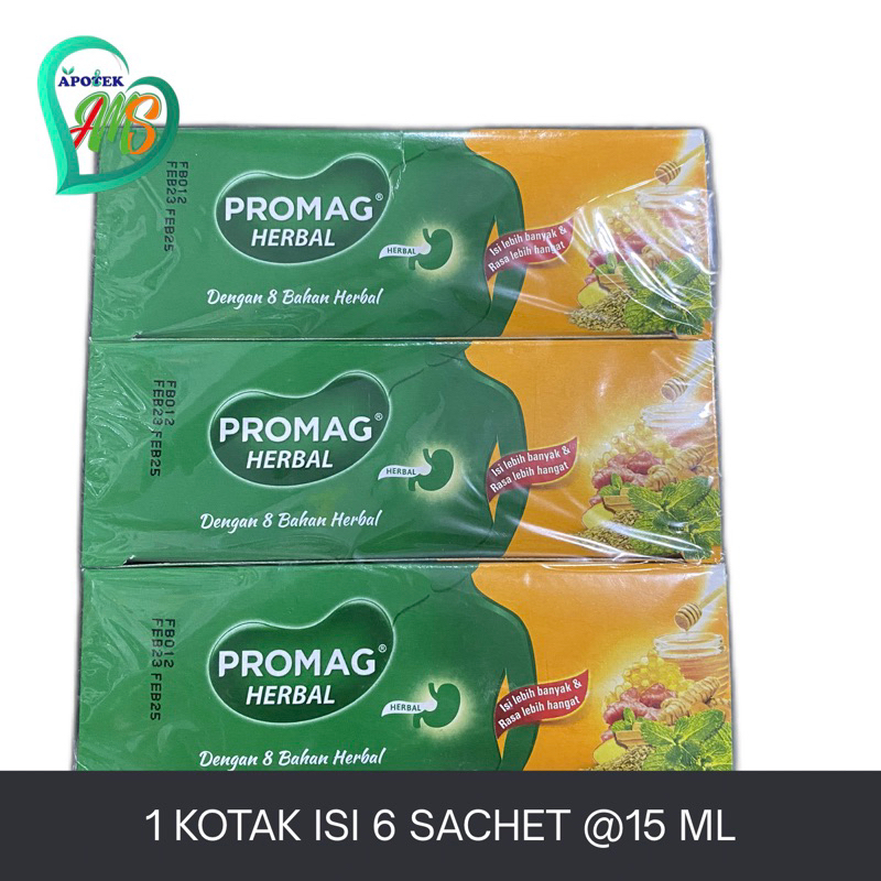 Jual PROMAG HERBAL BOX ISI 6 SACHET 15 ML Shopee Indonesia