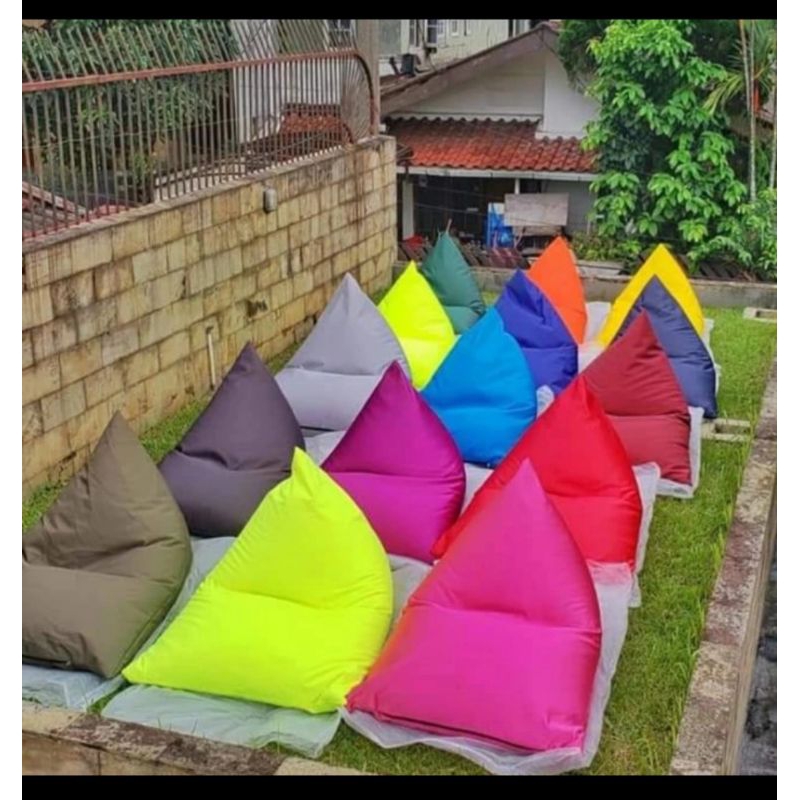 Jual Bean Bag Segitiga Ukuran Xl Plus Isi Shopee Indonesia