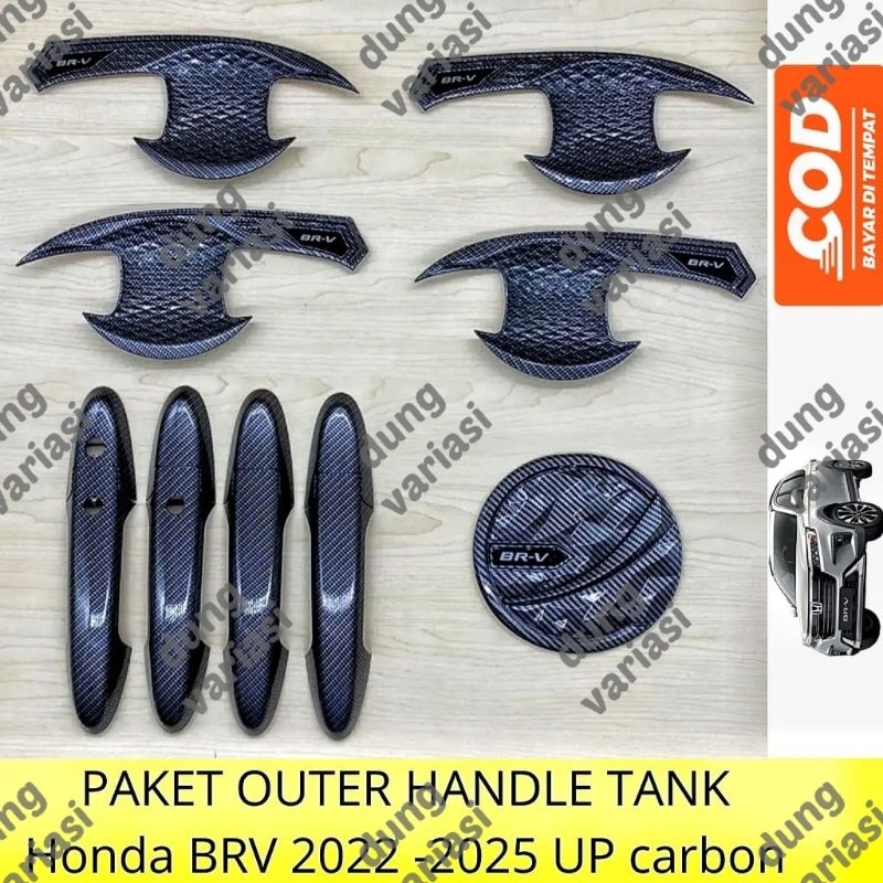 Jual Paket Outer Handle Tank Cover Honda BRV 2022 2023 2024 Full Carbon