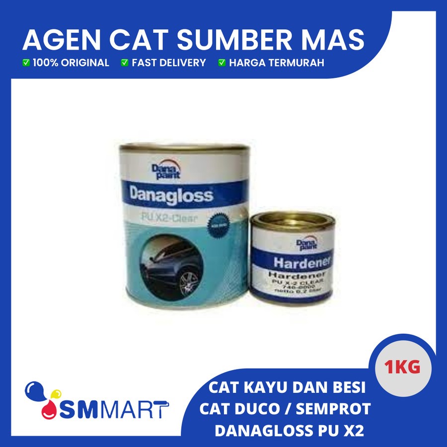 Jual Cat Duco Danagloss Clear Pu X Hardener Kg Shopee Indonesia