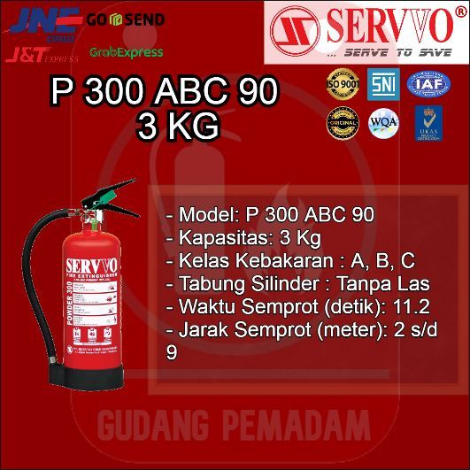 Jual Apar Servvo Fire Extinguisher Alat Pemadam Api Powder Kg P