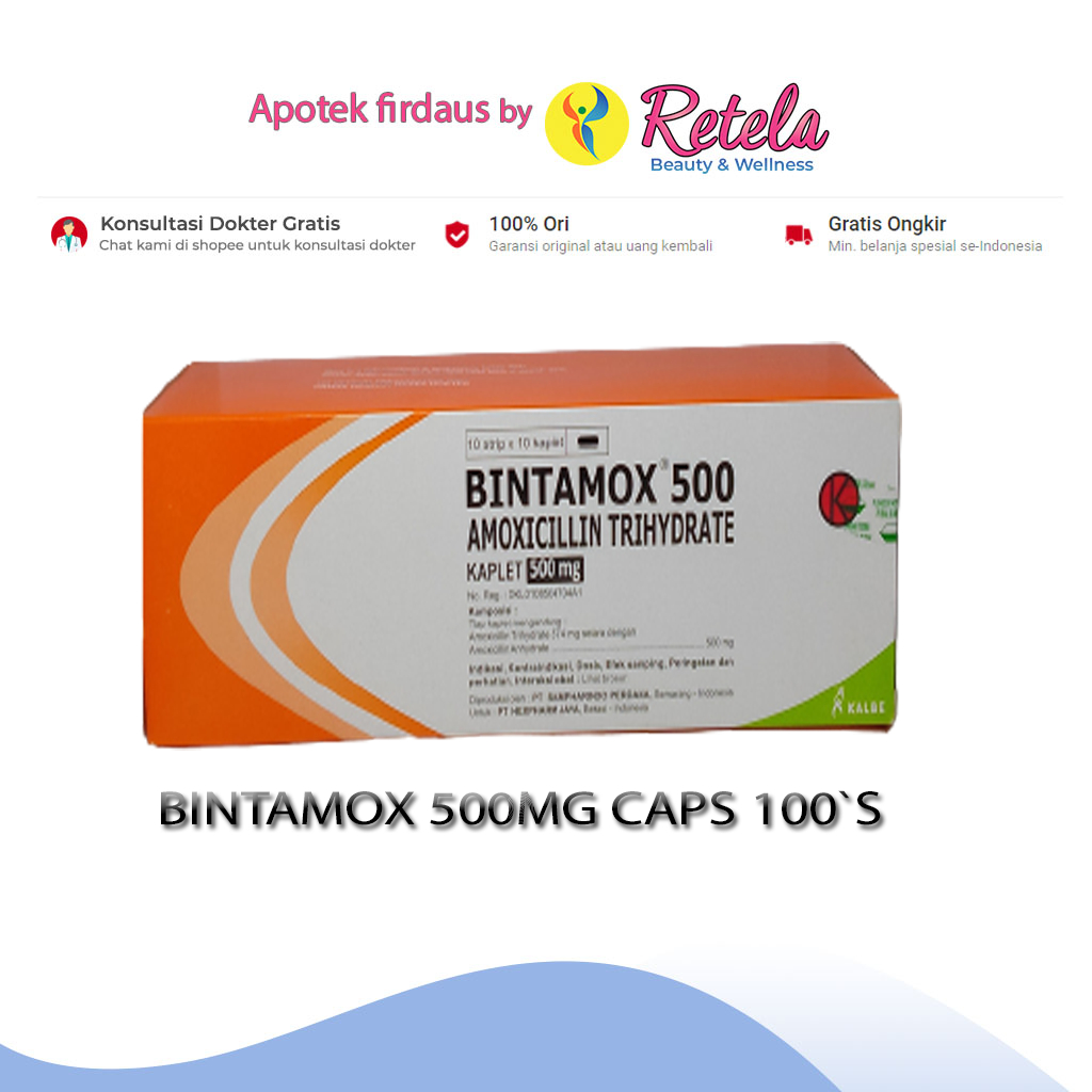 Jual BINTAMOX 500MG CAPS 100 S Shopee Indonesia