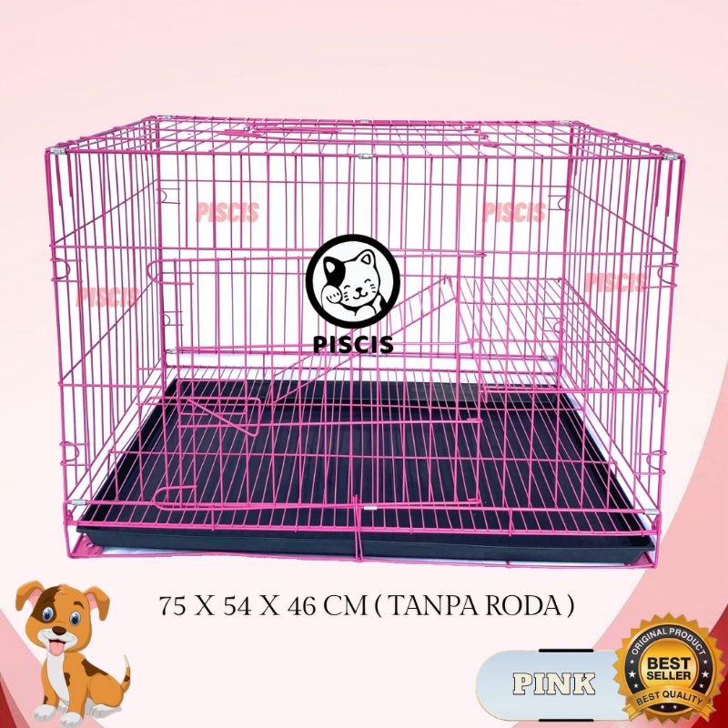 Jual Kandang Sangkar Kucing Besi Lipat Ukuran Xl X X Roda Murah